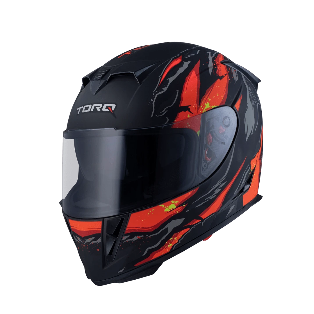 Torq Reneger Red & Black Full Face Bike Helmet