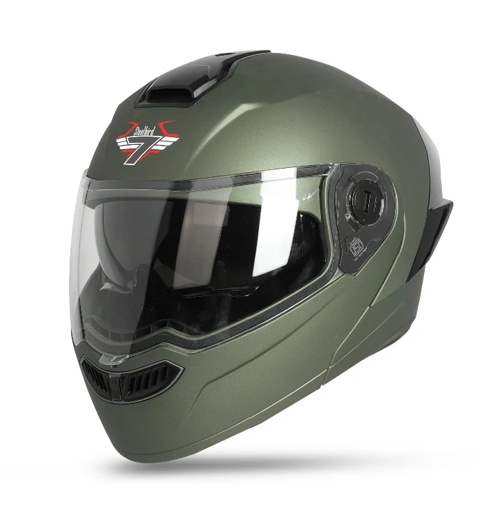 Stelbaird SB7 Army Gren Modular Full Face Bike Helmet